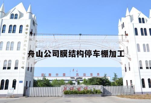 舟山公司膜結(jié)構(gòu)停車棚加工